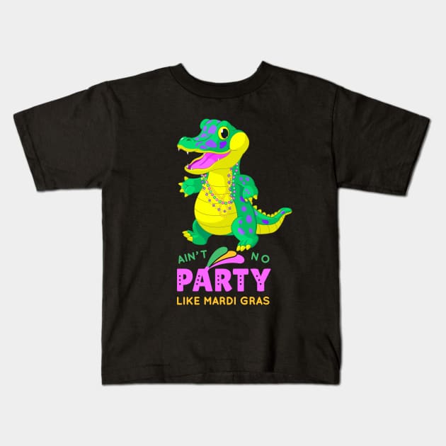 Mardi Gras Kids T-Shirt by Norse Magic